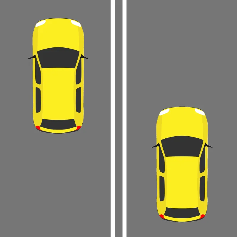 double-solid-white-line