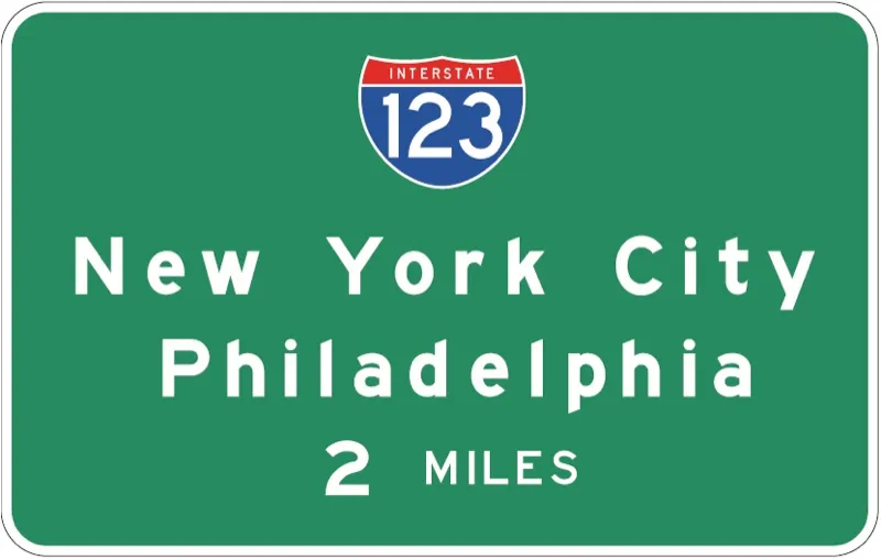 Highway Guide Sign